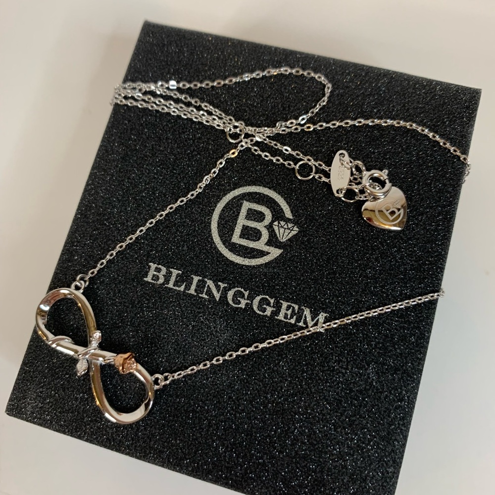 Silver and Gold Infinity Necklace